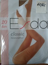 Gr. 60 62 NEU - Fein Strumpfhose Esda Classic 20den transparent, Braun Ton 