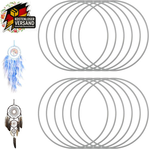 Metallringe basteln 15cm - basteln,