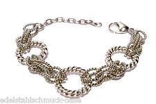 ARMBAND EDELSTAHL TRACHTENARMBAND DAMEN SILBERFARBEN NEU