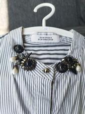Dorothee Schumacher Bluse Gr36-38 Getragen/ Schwarz -weiß