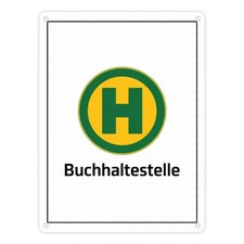 Haltestelle Metallschild in