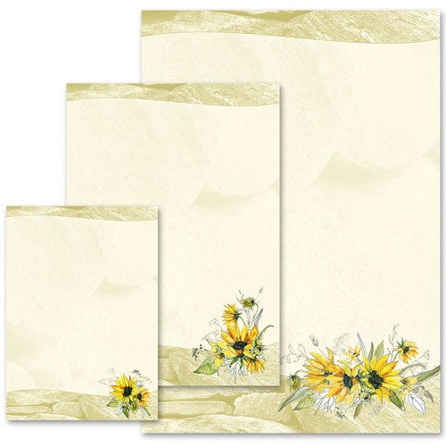 Motiv briefpapier gelbe - motiv-briefpapier,