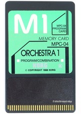 KORG M1 / M1R Original ROM Memory Card MPC-04 ORCHESTRA 1 / + 1 JAHR GEWÄHR✅