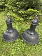 Alte Industrielampe Werkstatt Loft Bauhaus Antik Bunkerlampe Fabrik Hallen Lampe