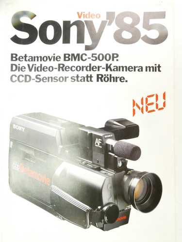 Sony video betamovie - video, bmc-500p