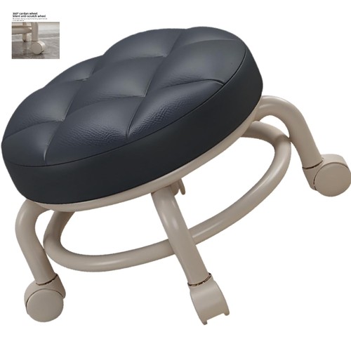 Rollhocker lederkissen drehbar - rollhocker,