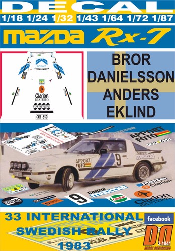 Decal mazda danielsson - mazda, b.