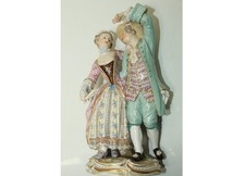 Meissen Porzellan Figur Figurengruppe "Der Sommer" um 1860-1900