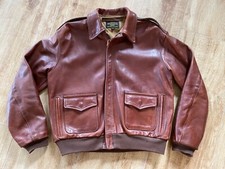 Aero Leather A-2 Flight Jacket Lederjacke Pilotenjacke US 44 