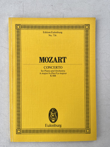 Noten mozart k 488 - noten., mozart.