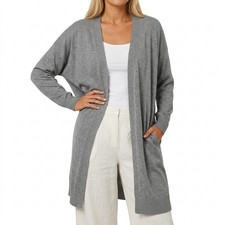 Sheego Damen Strickmantel Long