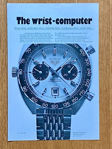 Heuer autavia chronograph 1163 - heuer,