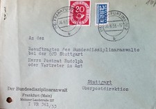 FRANKFURT (MAIN): Briefumschlag - postgelaufen, gestempelt  6.8.1953