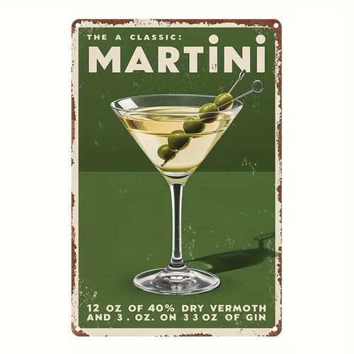 Blechschild martini drink - ,