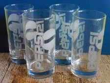 4 Cola Gläser Glas   PEPSI    0,2 l   ca. 12,5 cm    sehr guter Zustand