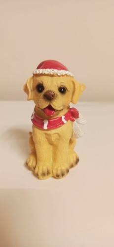 Weihnachtshund mit schal und - mit,