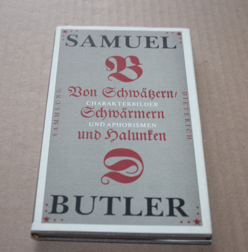 Samuel butler von - butler:,