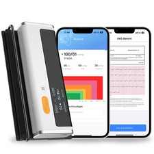 BP2 Blutdruckmessgerät + EKG-Gerät 2-in-1 Bluetooth App mit kostenlos KI-Analyse