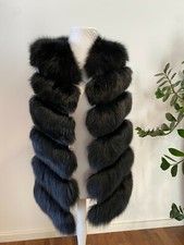 Damen fox fur fellweste - fox,