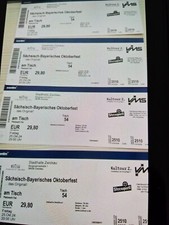4 Eintrittskarten zum Oktoberfest am 25.10.2024 in die Stadthalle Zwickau
