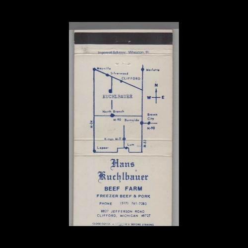 Matchbook cover hans - matchbook,