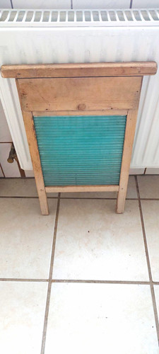 Altes waschbrett mit - waschbrett,