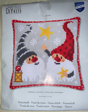 STICKPACKUNG  KISSEN-SET + Kissenrücken-VERVACO *WEIHNACHTSGNOM*40cmx40cm