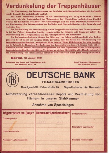 Luftschutz verdunkelung der - luftschutz,