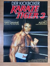 Filmposter * Kinoplakat * A1 * Karate Tiger 3 - Der Kickboxer * 1989 * Van Damme