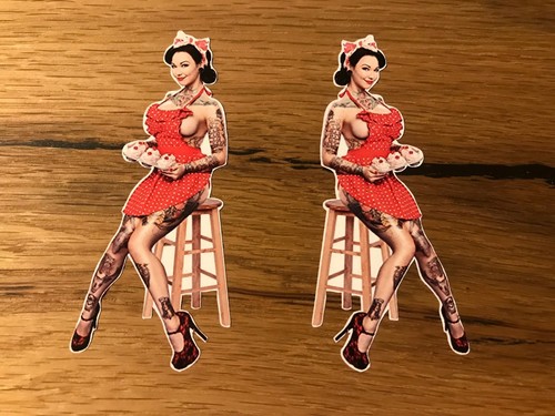 Girl aufkleber pinup - girl,