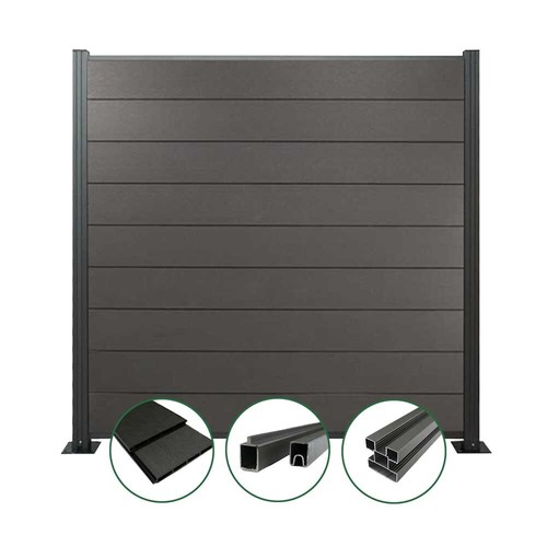 Komplettset wpc zaun - komplettset,