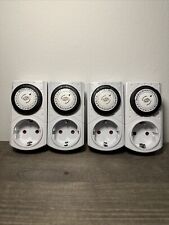 Zeitschaltuhr Mechanische 24h Timer-Steckdose REV 4er Set