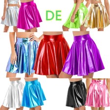 DE Damen Minirock Glänzend