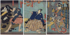 Kunisada - Kabuki "Lebendig