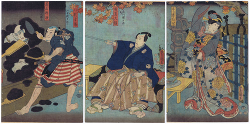 Kunisada kabuki lebendig - kunisada,