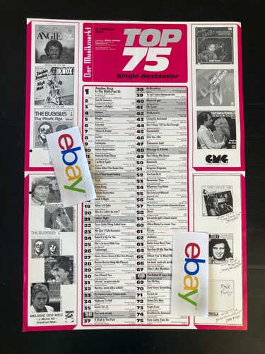 Musikmarkt charts plakat - charts,