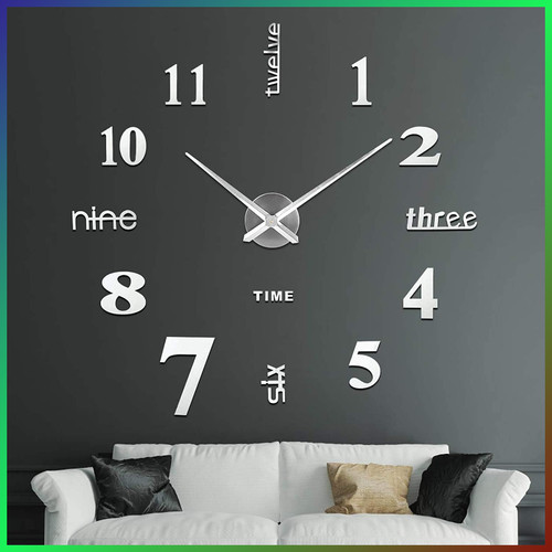 Wanduhr xxl mute modern - 3d,