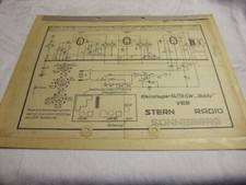 Schaltplan Stromlaufplan RFT Röhrenradio Stern Bobby