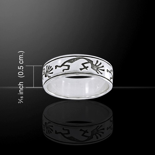 Kokopelli bandring 925 - bandring, .925