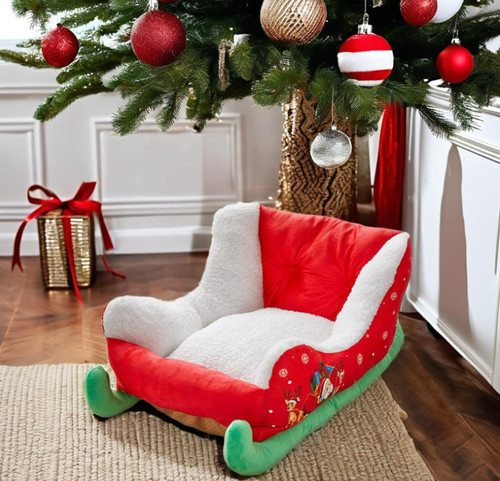Weihnachtsmann-Schlitten-Hunde