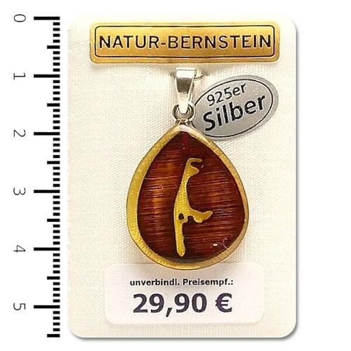 Bernstein anhänger sylt - anhänger,