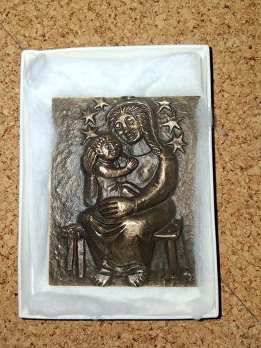 Maria mit kind bronze - mit, bronze.
