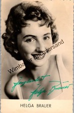 Original Autogramm Helga Brauer (1936-1991) /// Autogramm Autograph signiert sig
