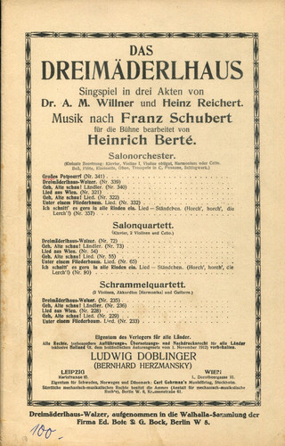 Das dreimäderlhaus großes - das,