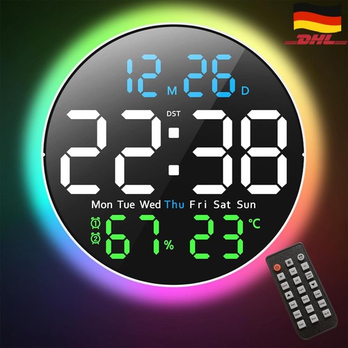 25cm große wanduhr digitaluhr - 25cm,