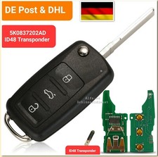 FunkSchlüssel 5K0837202AD 434MHZ für VW Passat Golf Caddy Sharan Polo Touran Eos