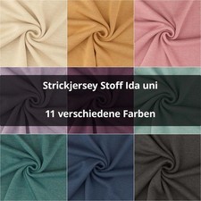 Strickjersey Stoff Ida, uni