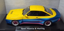 Opel Manta B Mattig Tuning "Manta Manta" Gelb-Blau 1991 1:18 TOP ZUSTAND in OVP