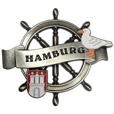 Kühlschrankmagnet Hamburg 3D