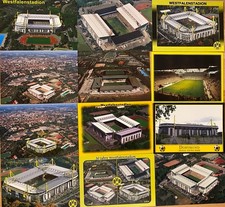 Borussia Dortmund - Westfalenstadion 12x verschiedene Stadionpostkarten / AK